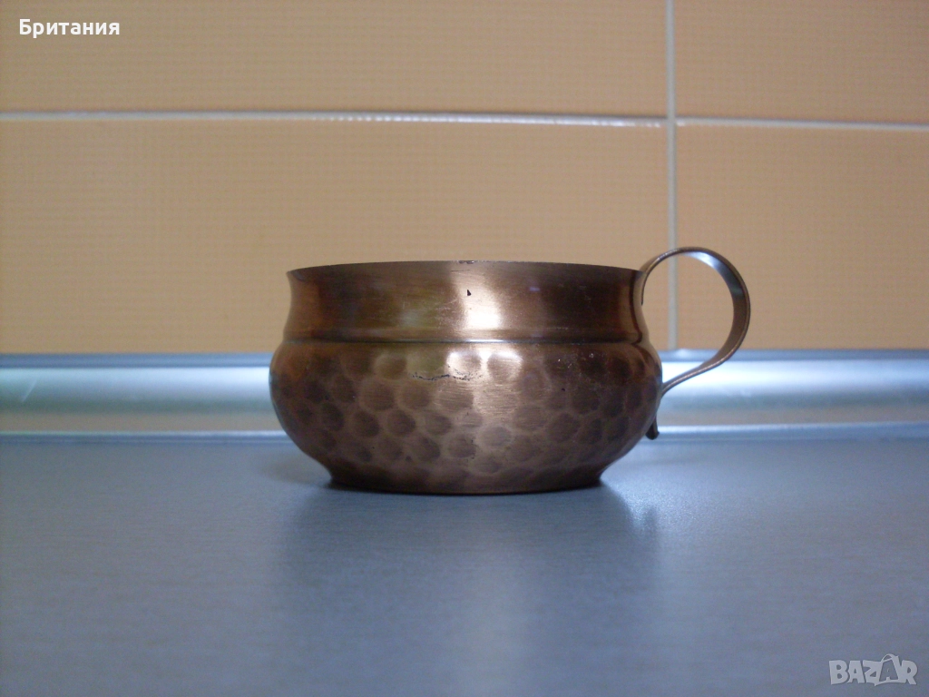 Медна "бакърена" чашка., снимка 1