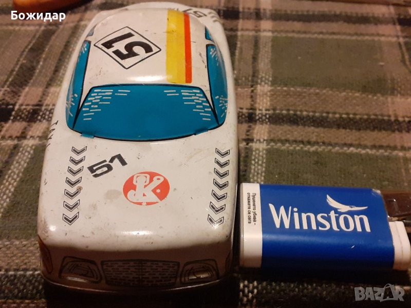 МЕТАЛНА МЕХАНИЧНА ИГРАЧКА " ТАКСИ". УНГАРИЯ., снимка 1