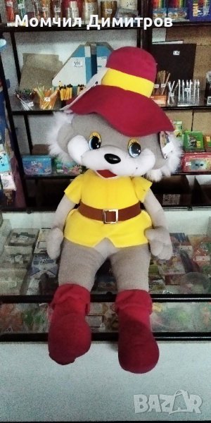 Нов Плюшен Котаракът в Чизми 90/55 см., снимка 1