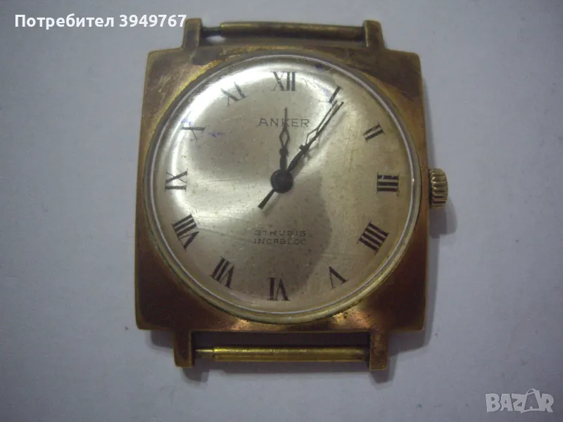 Стар позлатен мъжки часовник., снимка 1