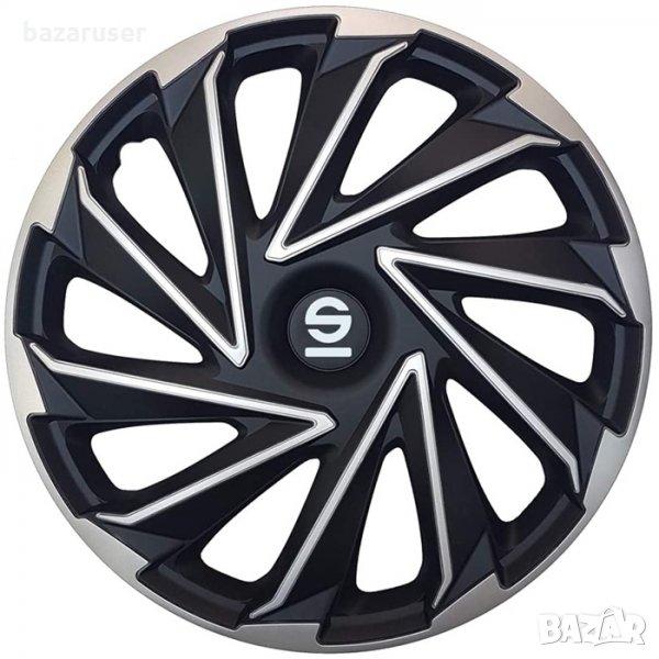 К-т Тасове за Джанти 15" Sparco SPC1580SVBK Сиво/Черно, снимка 1