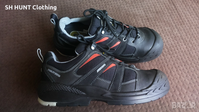 ARBESKO Leather Work Safetu Shoes размер EUR 45 работни обувки с бомбе естествена кожа WS1-37, снимка 1