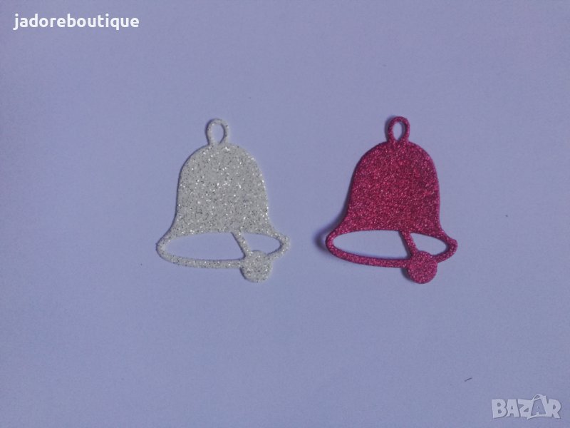 Елемент от хартия 2 бр / 3 бр коледна камбана скрапбук декорация , снимка 1