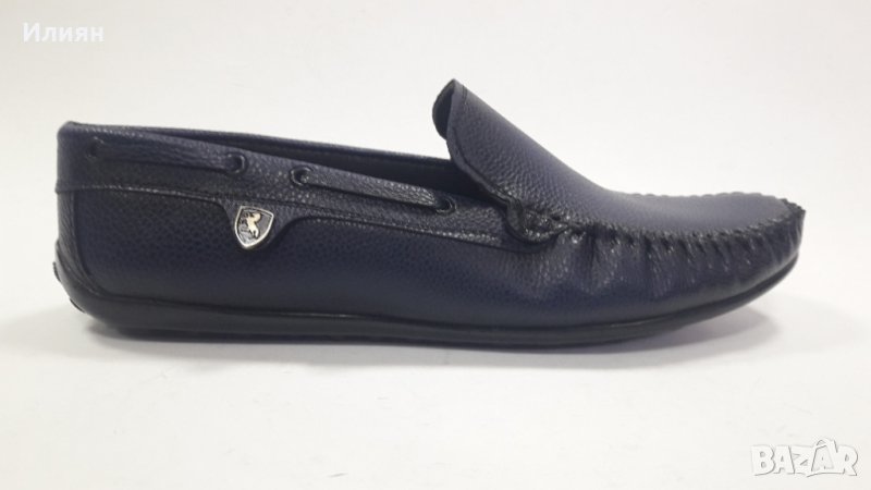 Мъжки обувки BY OXFORD модел 1255 тъмно сини, снимка 1