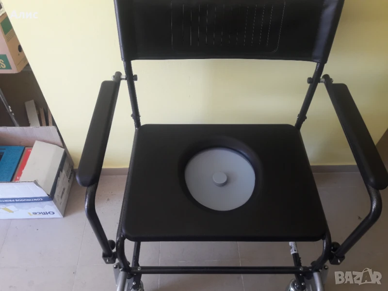 тоалетен стол за тежки хора до 200 кг., снимка 1