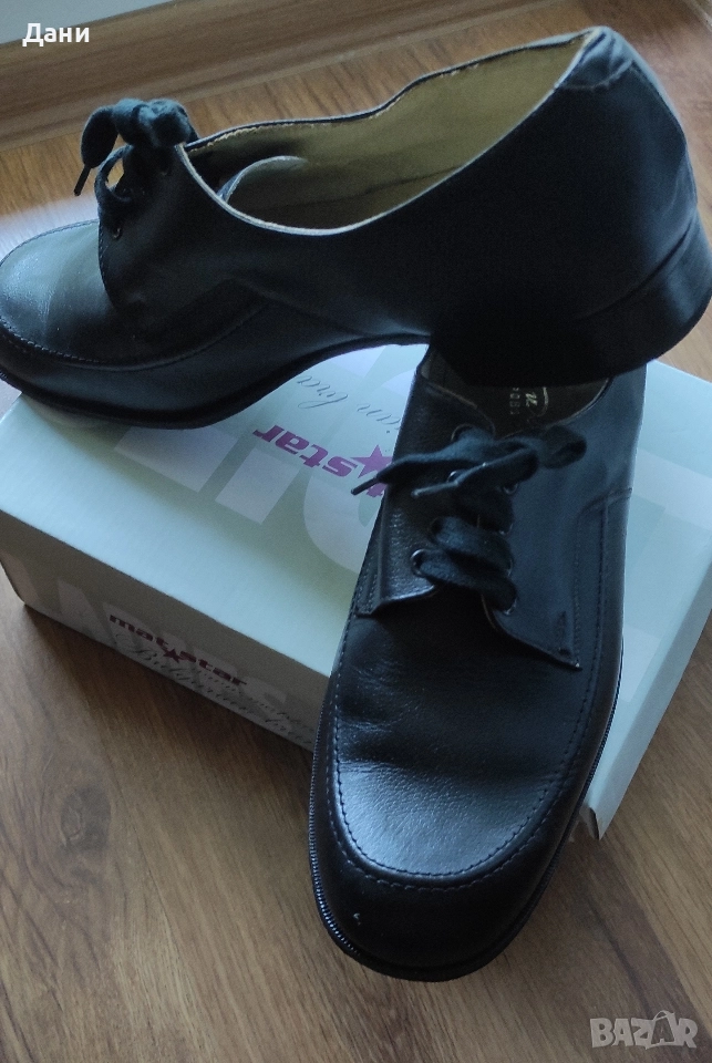 Мъжки обувки естествена кожа и гьон , снимка 1