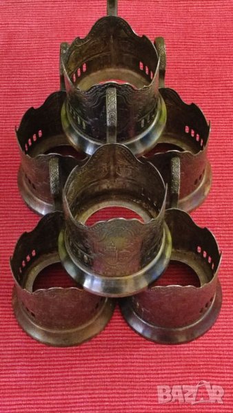 Подстакани 6 броя, 50 години СССР. , снимка 1