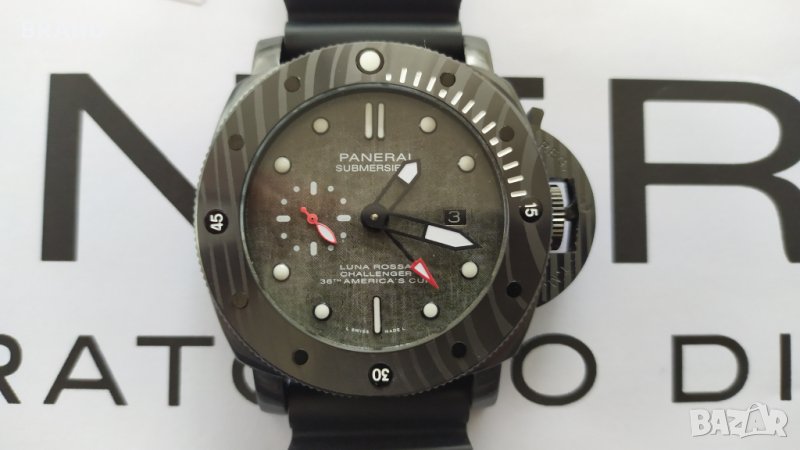 Panerai SUBMERSIBLE CARBOTECH™ LUNA ROSSA GMT 47мм механичен клас 5A+, снимка 1