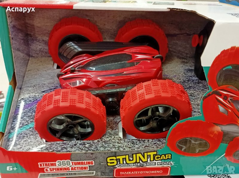 Детска Кола с дистанционно управление, въртене на 360°, Stunt Car, червена, +6 години, снимка 1