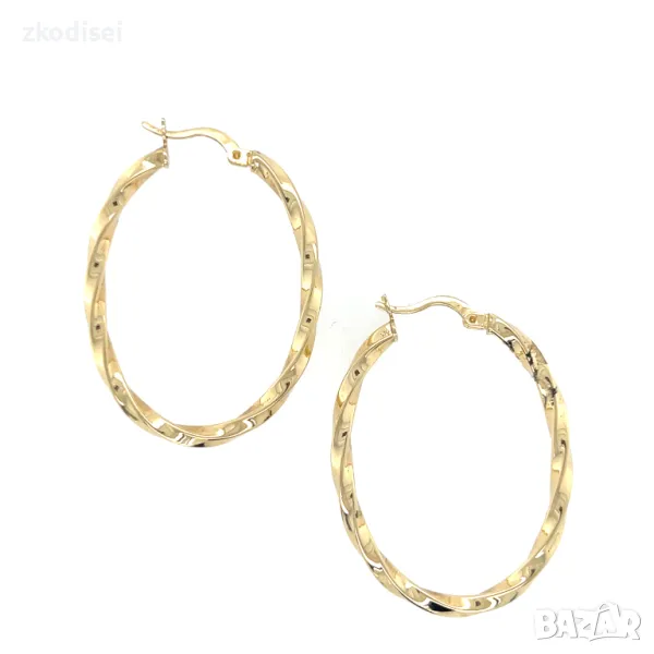 Златни обеци 3,57гр. 14кр. проба:585 модел:3353-2, снимка 1