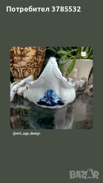 порцеланова бонбониера Delft , снимка 1