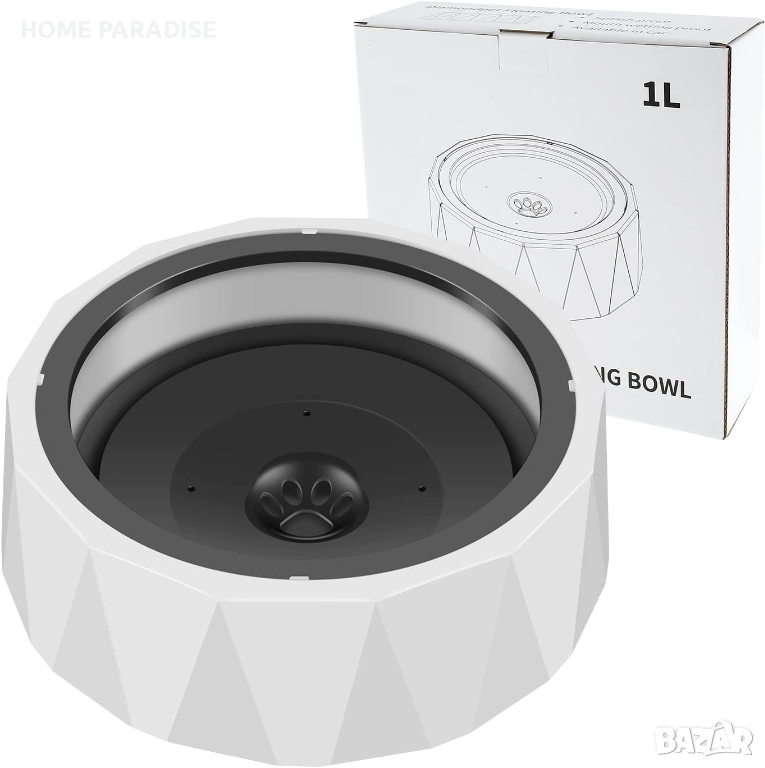 Купа за вода за домашни любимци 1L, снимка 1