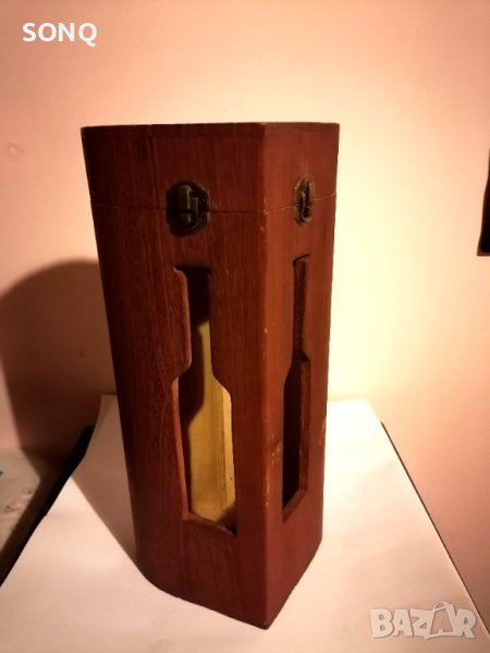 Страхотна Дървена Кутия За Два Броя Вино, снимка 1