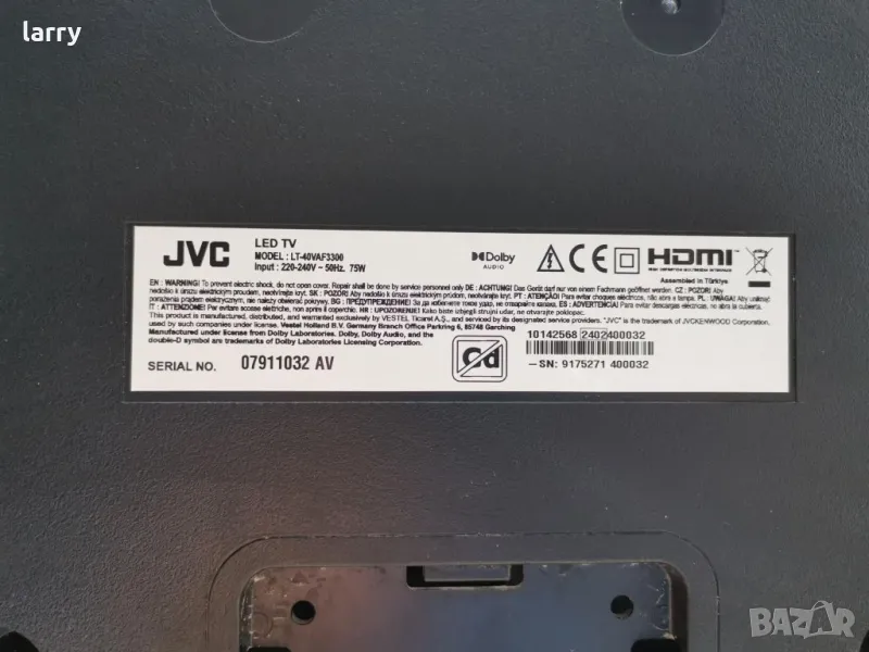 Телевизор JVC LT-40VAF3300 на части, снимка 1