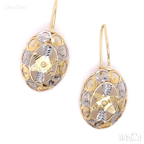 Златни обеци 4,98гр.14кр. проба:585 модел:28668-1, снимка 1