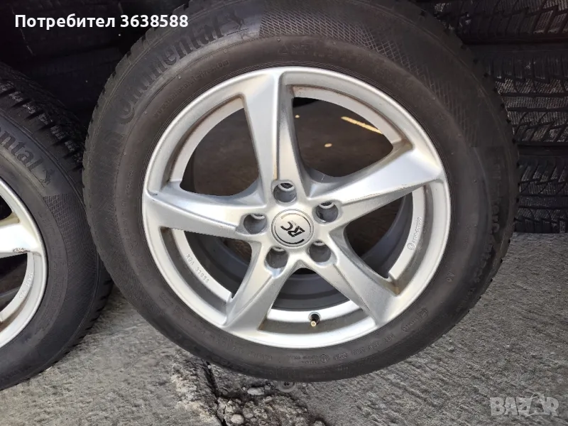 алуминиеви джанти 5х112 16 с гуми, снимка 1