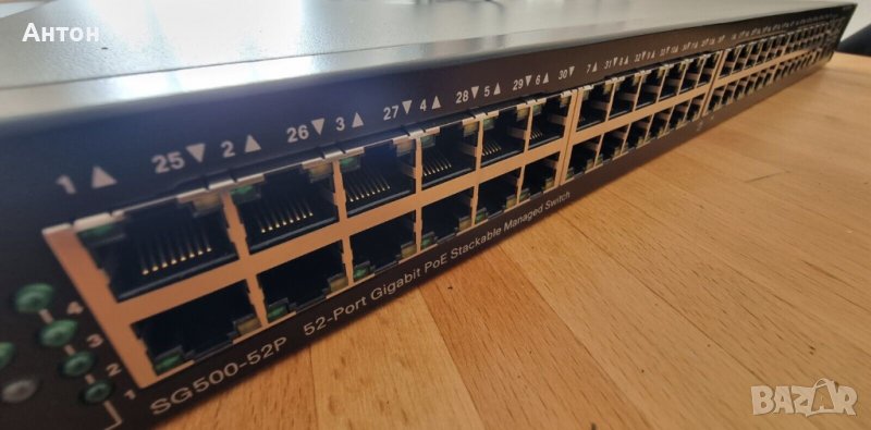 Cisco SG 500-52P 52-port Gigabit POE+ Stackable Managed Switch, снимка 1