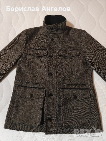 H&M - Мъжко палто с цип и копчета - вталено!!! 