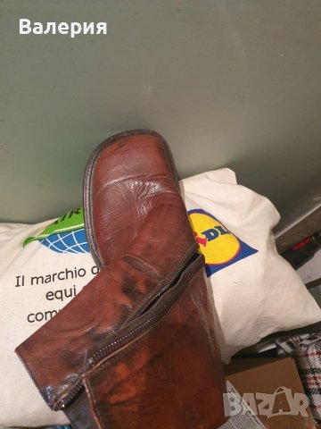 Дамски италиански боти от естествена кожа 
