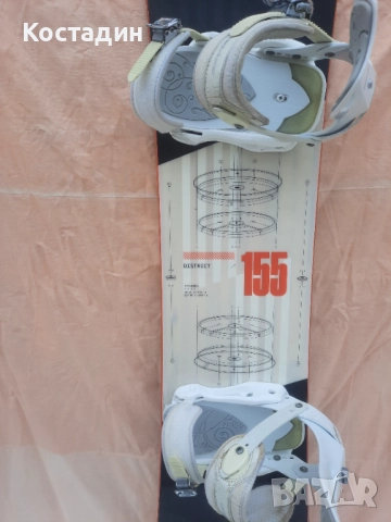 Сноуборд Rossignol District White 155см., снимка 3 - Зимни спортове - 52470898