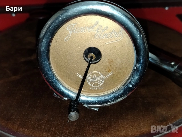 Стар преносим грамофон с манивела ELITE, снимка 5 - Колекции - 53028169