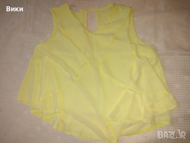 Разкошен потник в жълто , снимка 4 - Потници - 36918420