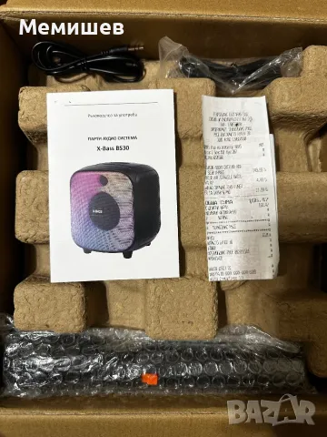 X Bass Парти Аудио система bluetooth + безжичен м