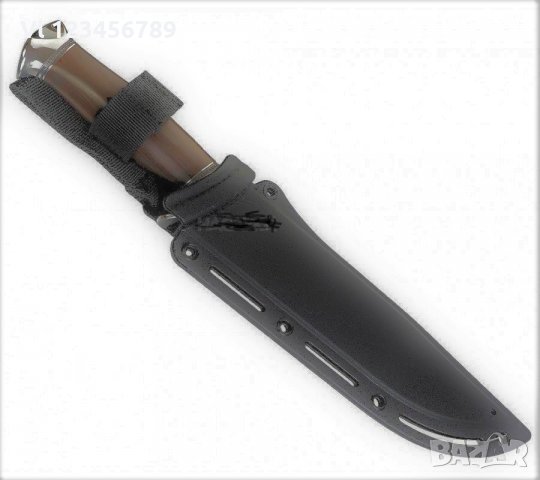 Фиксиран ловен нож с твърд калъф R6 -180x300, снимка 4 - Ножове - 28107701