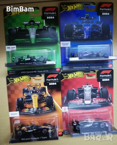 Оригинални колички Hot Wheels Formula1 - различни модели