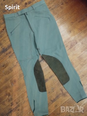 Брич за езда зелен Л