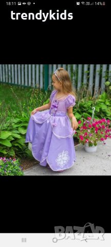 Рокля на принцеса София !, снимка 4 - Детски рокли и поли - 36899258