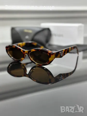 Prada Слънчеви Очила С UV400 Защита С ПОДАРЪК🎁Калъф Прада - Различни Цветове Код E89, снимка 4 - Слънчеви и диоптрични очила - 50230572