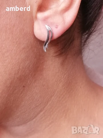 Елегантни и стилни обици - модел Е012, снимка 2 - Обеци - 51405351