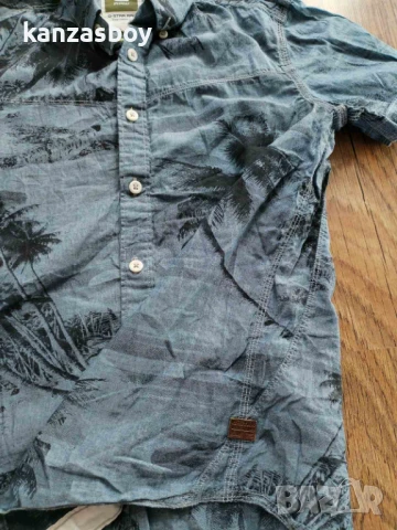 g-star swell palm shirt - страхотна мъжка риза КАТО НОВА М, снимка 6 - Ризи - 51097390