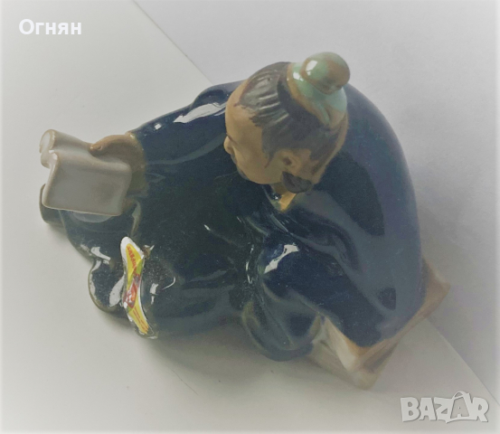 Китайска порцеланова фигурка мъдрец, снимка 2 - Антикварни и старинни предмети - 36410103