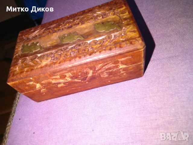 Дървена кутия слончета нова  127х73х50мм, снимка 4 - Декорация за дома - 36558528