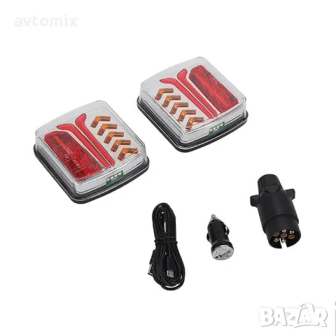 Безжични LED стопове, стоп светлина с магнит 12V - 24V за ремарке/кемпер, снимка 3 - Аксесоари и консумативи - 49812258