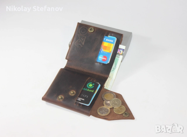 Вертикален оригами портфейл, снимка 2 - Портфейли, портмонета - 52470176