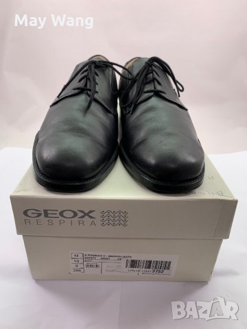 Мъжки обувки GEOX Respira Federico V, Кожа, 43, Черен, снимка 2 - Ежедневни обувки - 28793758