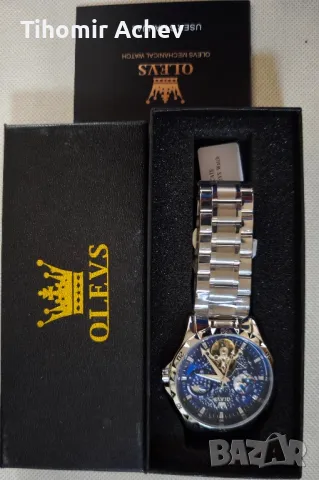 Мъжки автомат нов, стъклен капак., снимка 2 - Мъжки - 49097978