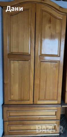продавам гардероб -двукрил от масив, снимка 2 - Гардероби - 51646726