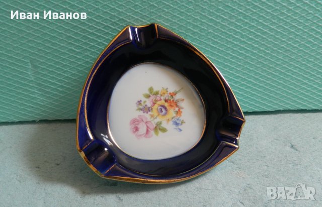  красив фин порцеланов пепелник  