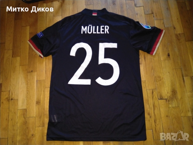 Германия 2020-22 №25 Томас Мюлер футб. тениска гости маркова на Адидас с баджове размер М като нова, снимка 6 - Футбол - 51514642