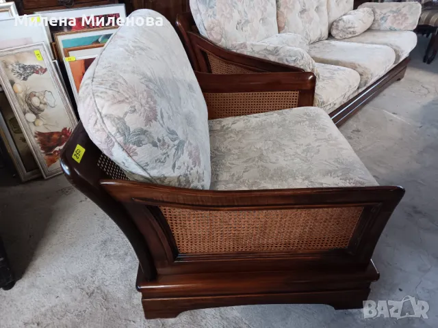 Холна гарнитура - диван тройка и фотьойл , снимка 8 - Дивани и мека мебел - 50250844