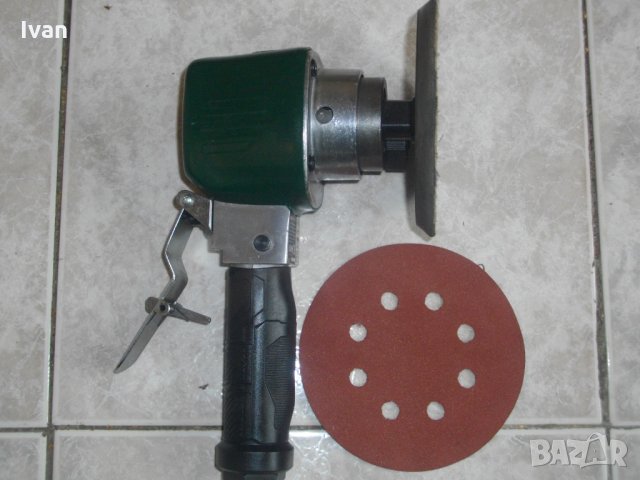 Нов Немски-Пневматичен-Ексцентър Кръгъл Виброшлайф-На Въздух-ф115мм-Parkside, снимка 2 - Други инструменти - 33148793