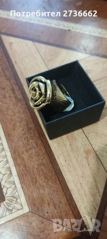 Масивен позлатен пръстен 
