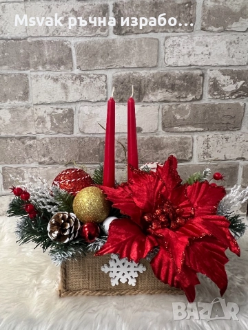 Коледен свещник, снимка 1