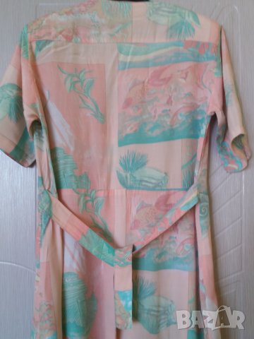 Лятна рокля с подплънки в раменете XL, снимка 5 - Рокли - 33345784