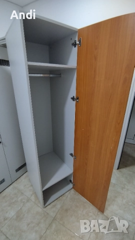 Гардероб за съблекалня еднокрил  50/61/197см, гардероб за дрехи, снимка 12 - Гардероби - 52497915