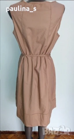 Два различни броя / Рокля цвят "Nude" от плюшено букле England и Памучна , снимка 14 - Рокли - 28301513